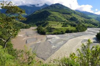 Confluencia de los ríos Santa Cruz y Huancabamba
